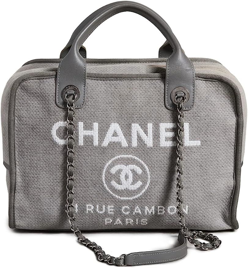 CHANEL Women's Pre-Loved Deauville 2way Bowling Bag | Amazon (US)