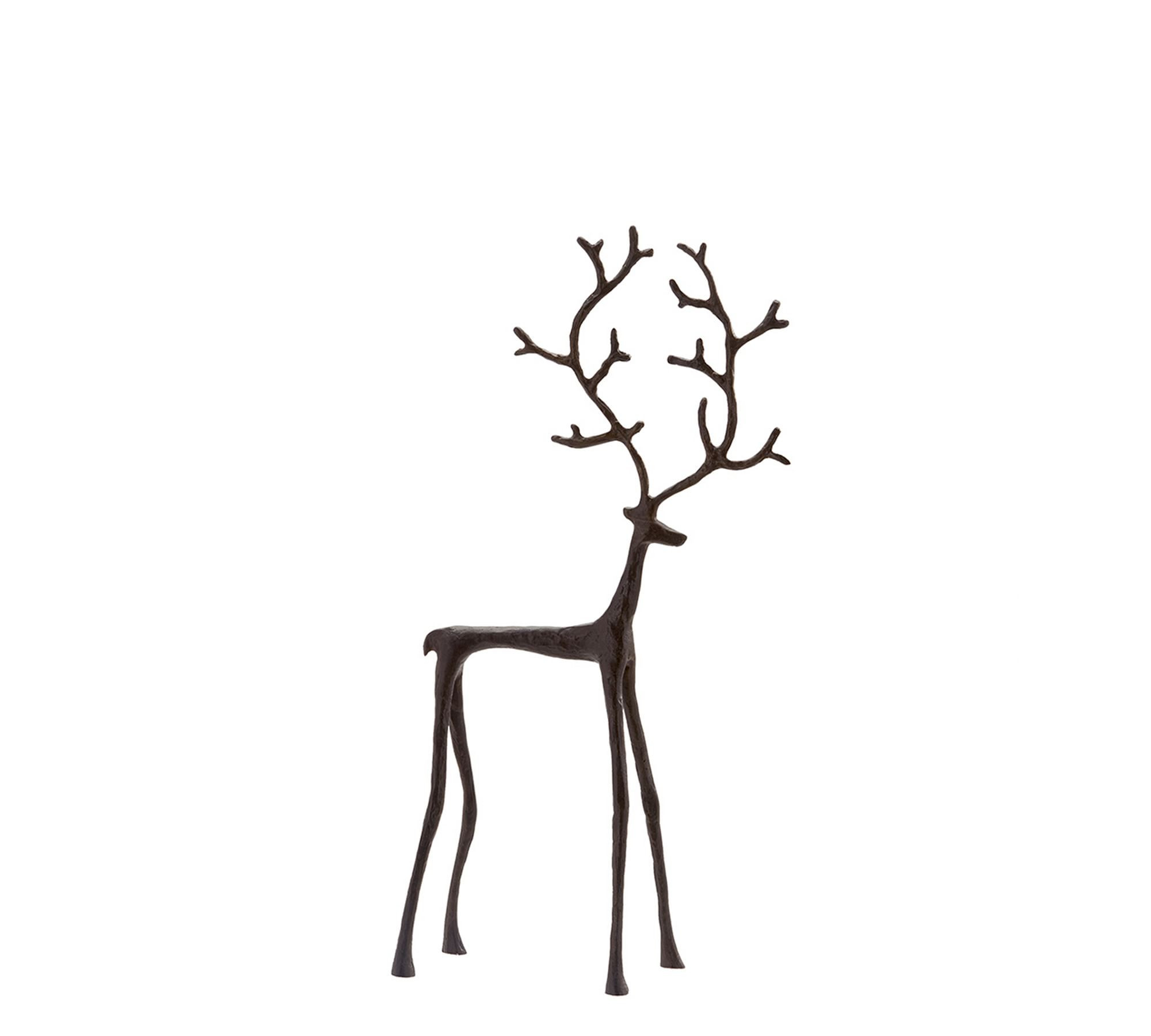 Oversized Bronze Sculpted Reindeer | Pottery Barn (US)
