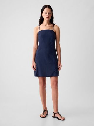 Linen-Blend Mini Dress | Gap (US)