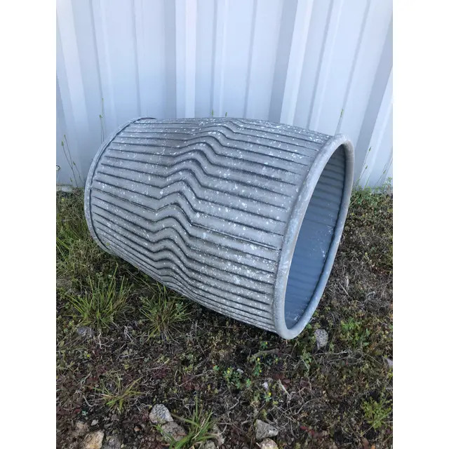 Zinc Metal Dolly Tub Planters - a Pair | Chairish