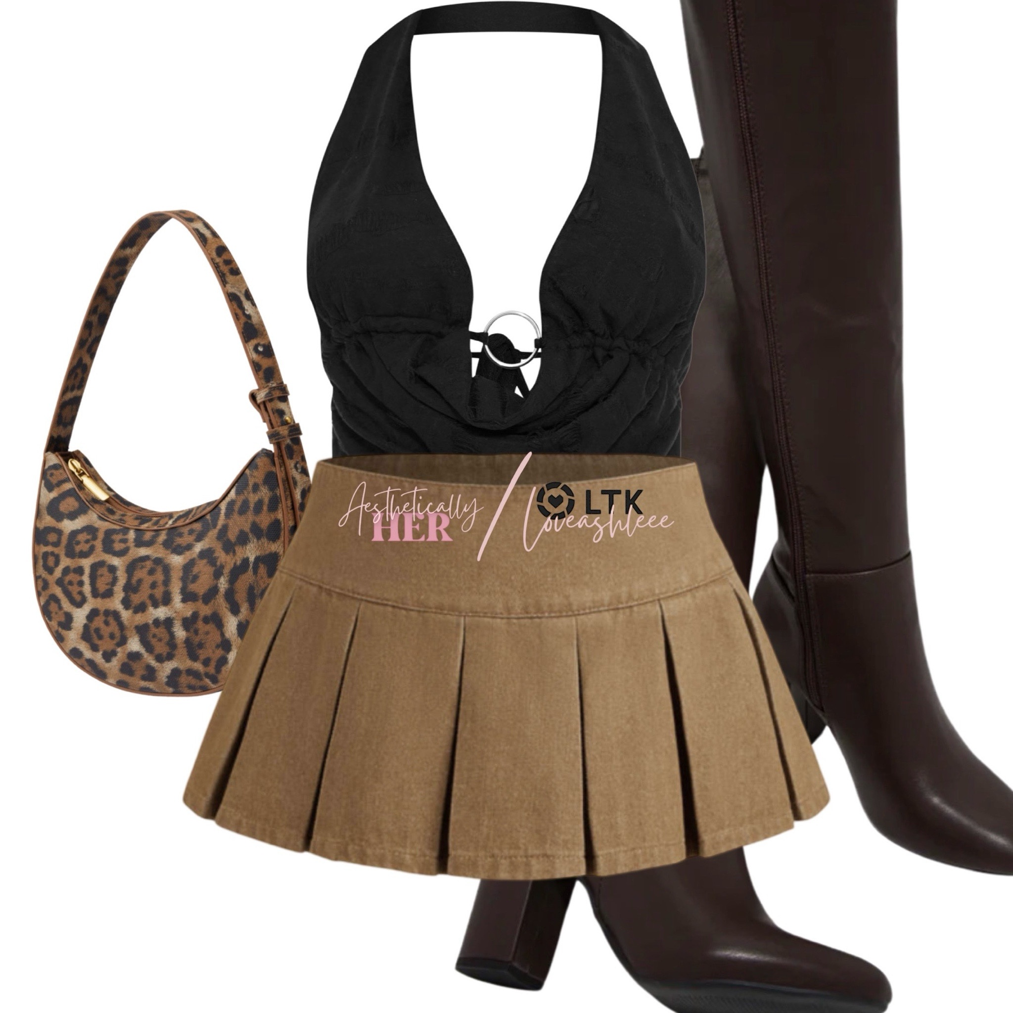 Stepping into fall with this cozy tan and brown look! 🍂🧡 Loving the mix of a chic leopard skirt paired with knee-high boots for that perfect autumn vibe. Cider has all the essentials to keep your style on point this season! 🦋 #FallFashion #CiderFinds #LeopardPrint #KneeHighBoots #AutumnStyle #OOTD #CozyChic #FashionInspo