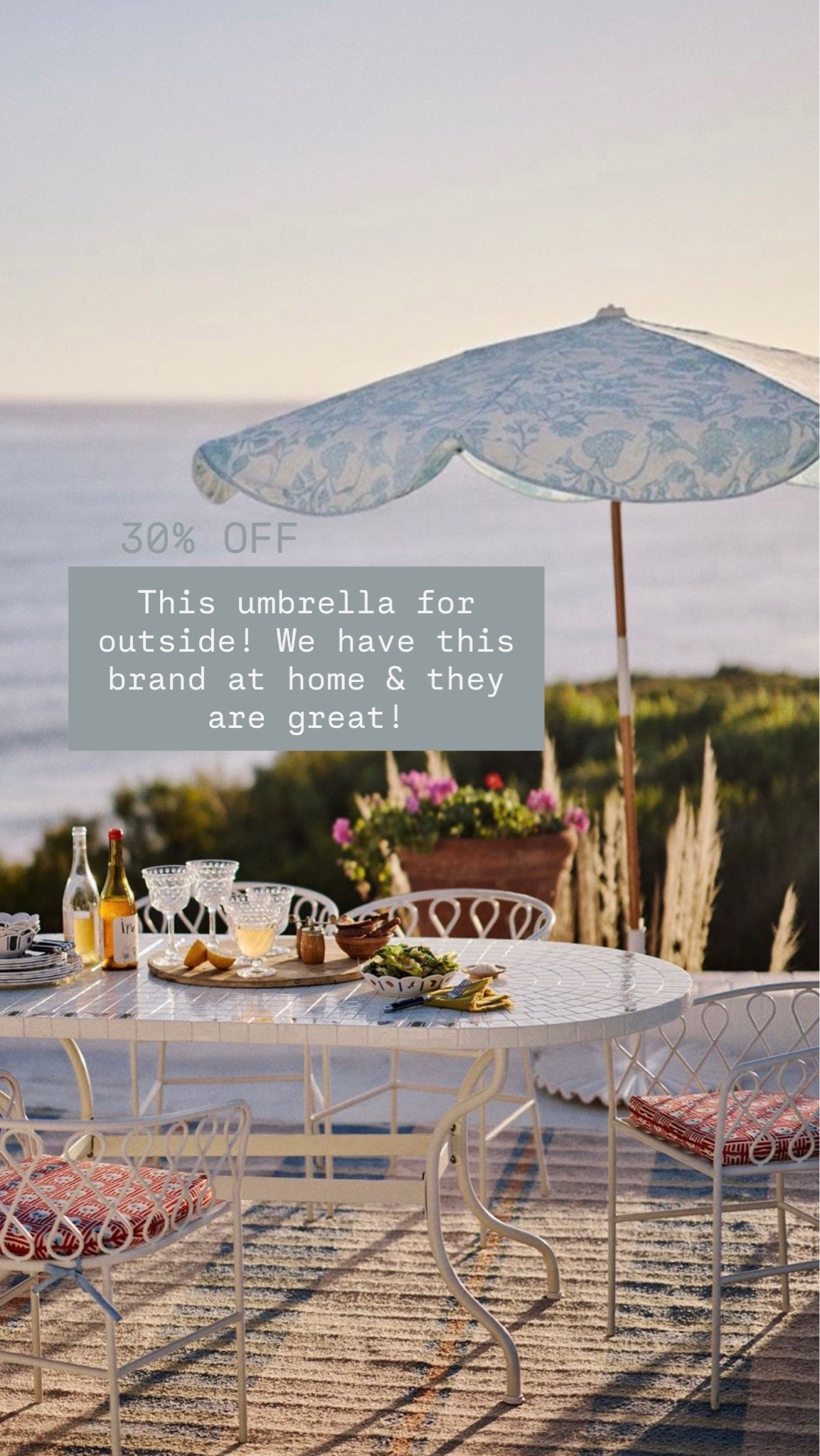 Looove this umbrella! The print is so pretty, we have this umbrella brand by the pool & they’re so great! Currently on sale!

Loverly Grey, business and pleasure umbrellas, sale alert

#LTKSaleAlert #LTKHome