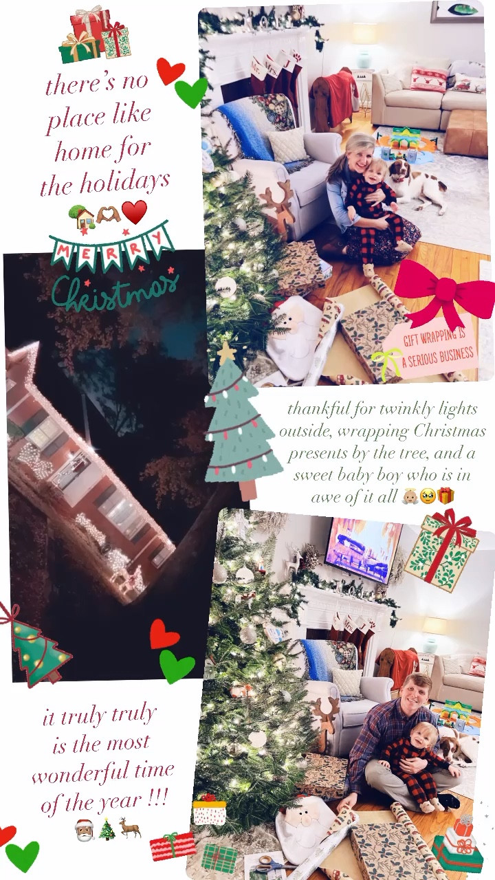 there’s no place like home for the holidays 🏡🫶🏽♥️

thankful for twinkly lights outside, wrapping Christmas presents by the tree, and a sweet baby boy who is in awe of it all 👼🏼🥹🎁

#LTKGiftGuide #LTKSeasonal #LTKHoliday