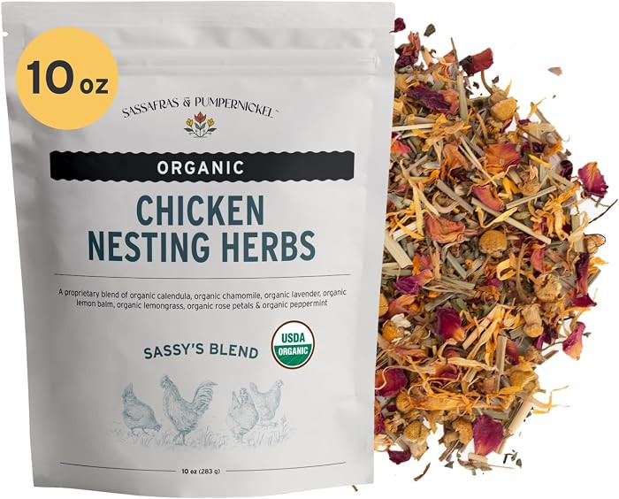 Sassafras & Pumpernickel's Certified USDA Organic Chicken Nesting Herbs (10 oz, Resealable Bag) A... | Amazon (US)