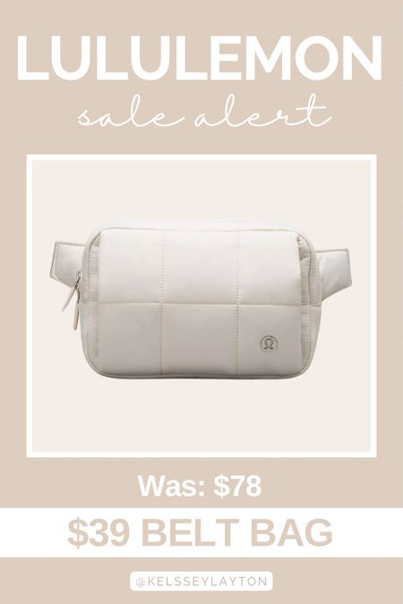 Lululemon sale alert! Belt bag on sale 

#LTKitbag #LTKsalealert #LTKfindsunder50