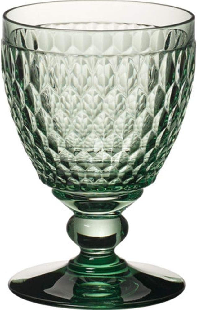 Boston Wine Goblet Set of 4 by Villeroy & Boch,Crystal - Green | Amazon (US)