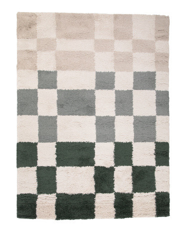 Made In Turkey 5x8 Stella Checkered Area Rug | TJ Maxx