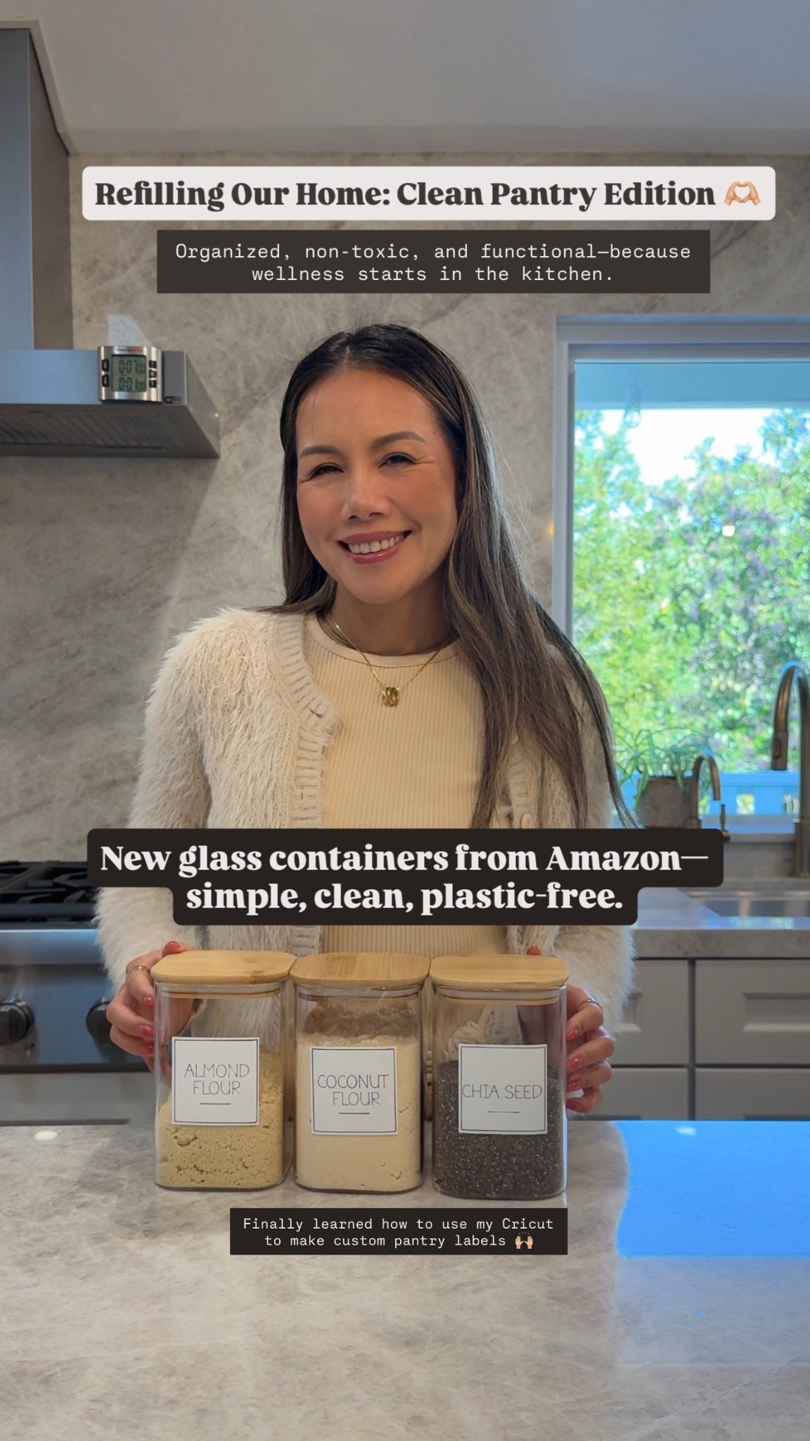 Budget-friendly pantry upgrade 🤍
These Amazon containers may be affordable, but they deliver big on function and style.

✔️ Airtight seal to keep pantry staples fresh
✔️ BPA-free plastic
✔️ Easy-to-label with my custom kitchen stickers
✔️ Sleek bamboo lids that fit our organic-modern kitchen vibe

Perfect for organizing everything from flours to seeds—without breaking the bank.

#LTKHome #LTKmomlife