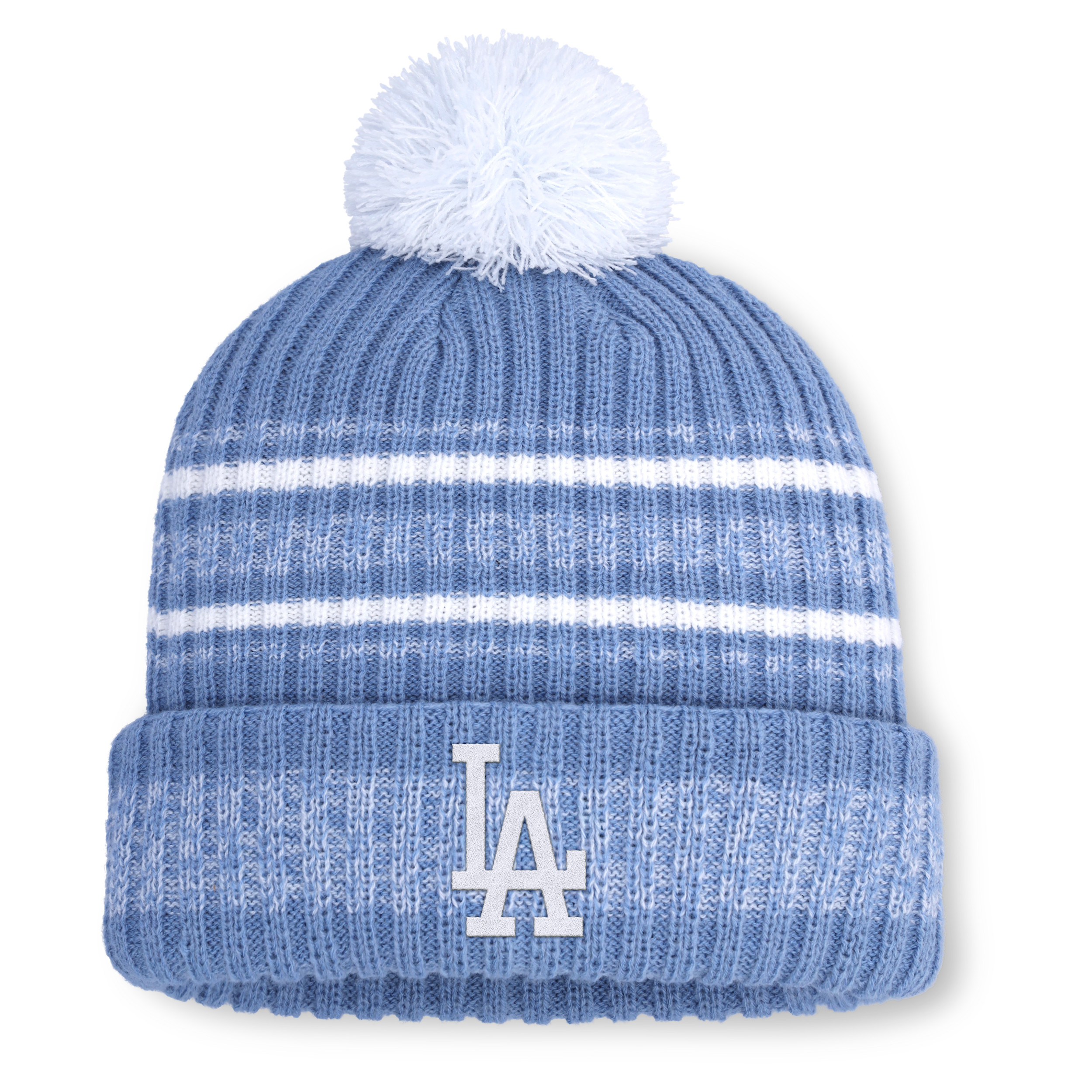 Los Angeles Dodgers Peak Nike Men's MLB Cuffed Pom Beanie in Blue | NB160GSPLD-VXG | Nike (US)