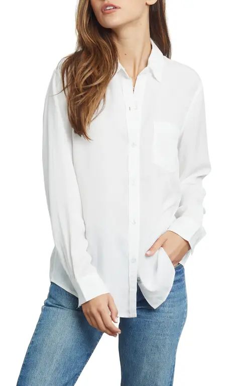 Rails Paloma Long Sleeve Button-Up Shirt in White at Nordstrom, Size Large | Nordstrom
