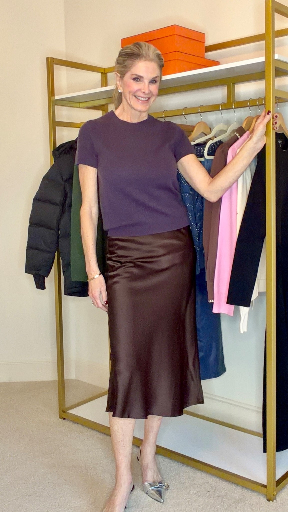 Sale alert! This silk midi skirt is on sale for 24 hours only! Comes in many colors. Other sale items linked below

  Size S. @Quince 

#LTKOver40 #LTKSaleAlert