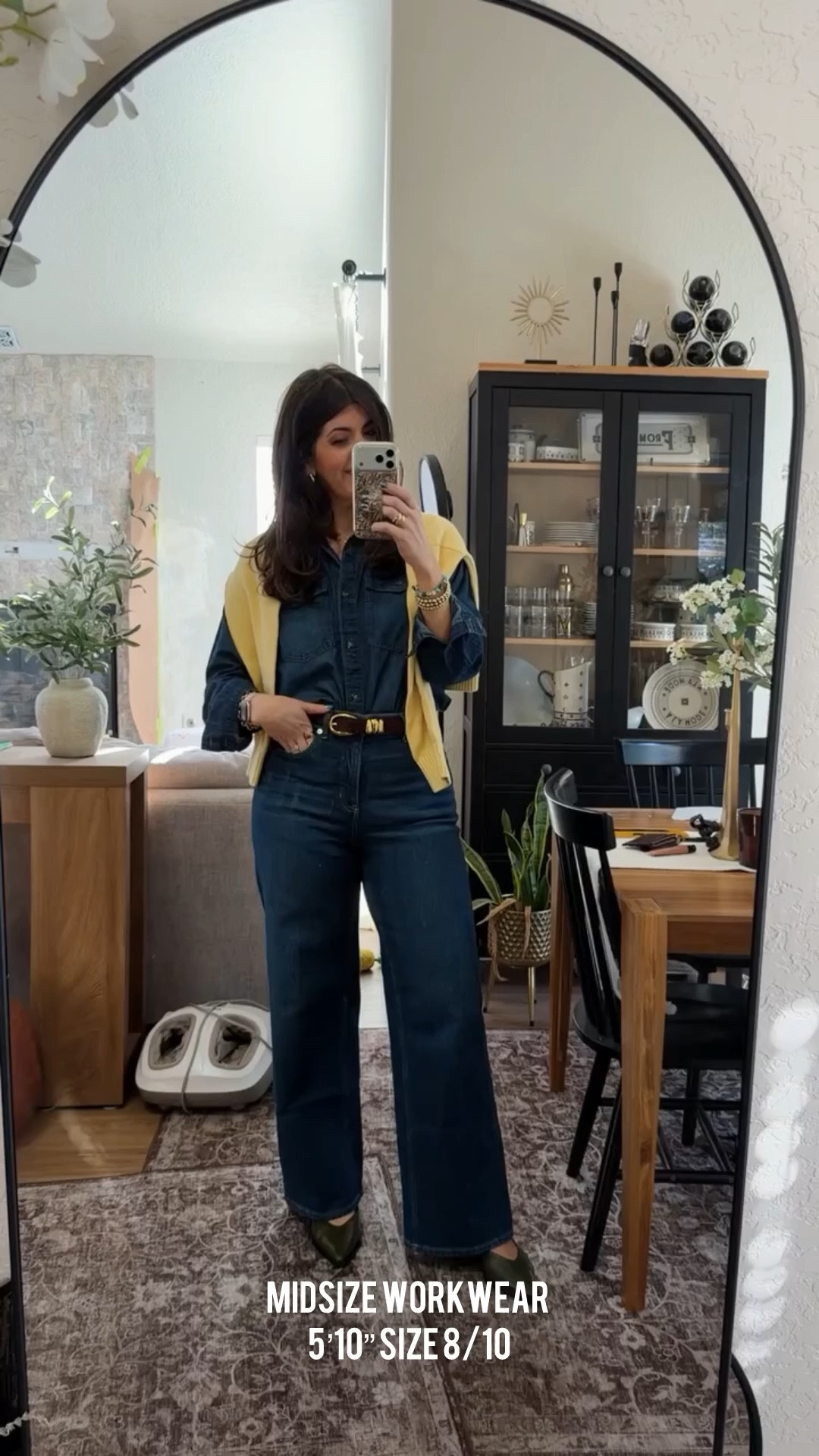 Casual Friday outfit Chambray- medium Wide leg shaping jeans-medium 

 Work Outfit, Business Casual, winter work wardrobe, winter capsule, Wide Leg, Midsize Fashion, Capsule Wardrobe, Everyday Outfits, midsize workwear, office outfit, business casual outfits, chic office looks, midsize fashion inspo, everyday work outfits, affordable workwear, work to weekend looks, affordable workwear, trendy looks, trending, denim, denim outfit

#LTKOver40 #LTKWorkwear #LTKMidsize