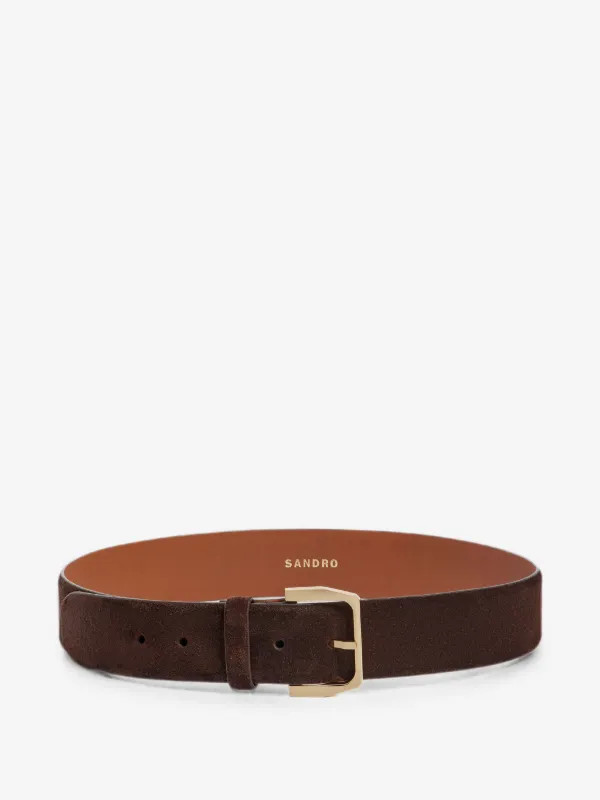 suede buckle-fastening belt | Farfetch Global