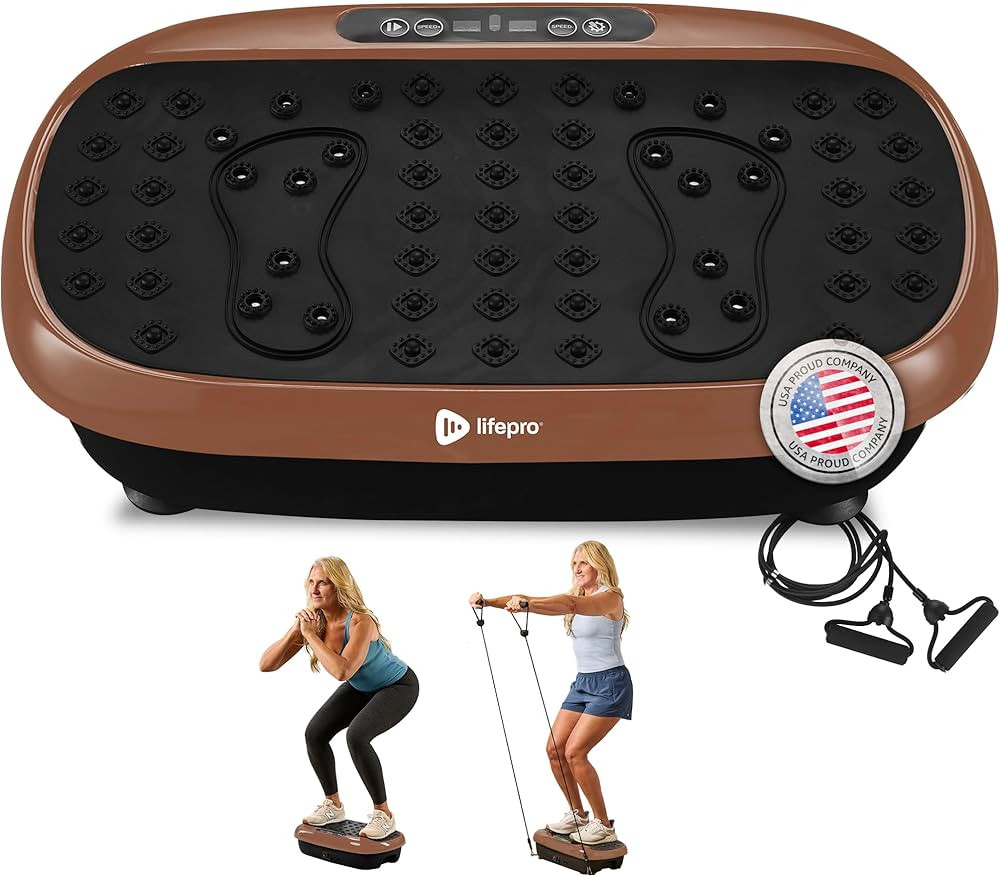 Lifepro Vibration Plate Exercise Machine with Magnetic Acupoints - Full Body Vibration Platform f... | Amazon (US)