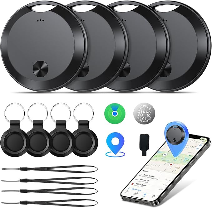Air Tracker Tags-4 Pack: Smart Bluetooth Tracker, Item Finder Works with Apple Find My (iOS Only)... | Amazon (US)
