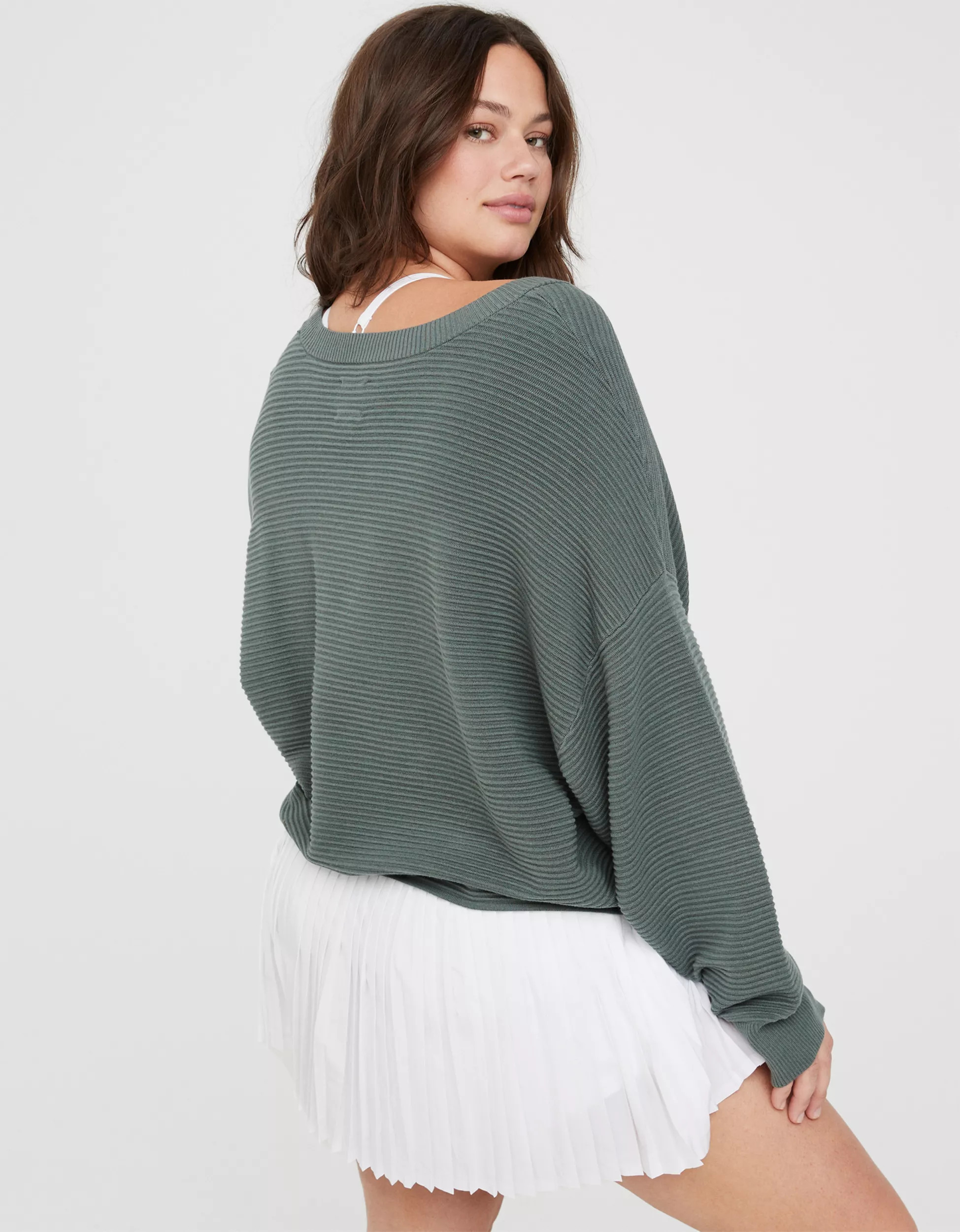 OFFLINE By Aerie Home Stretch Drop Sleeve Sweater | Aerie