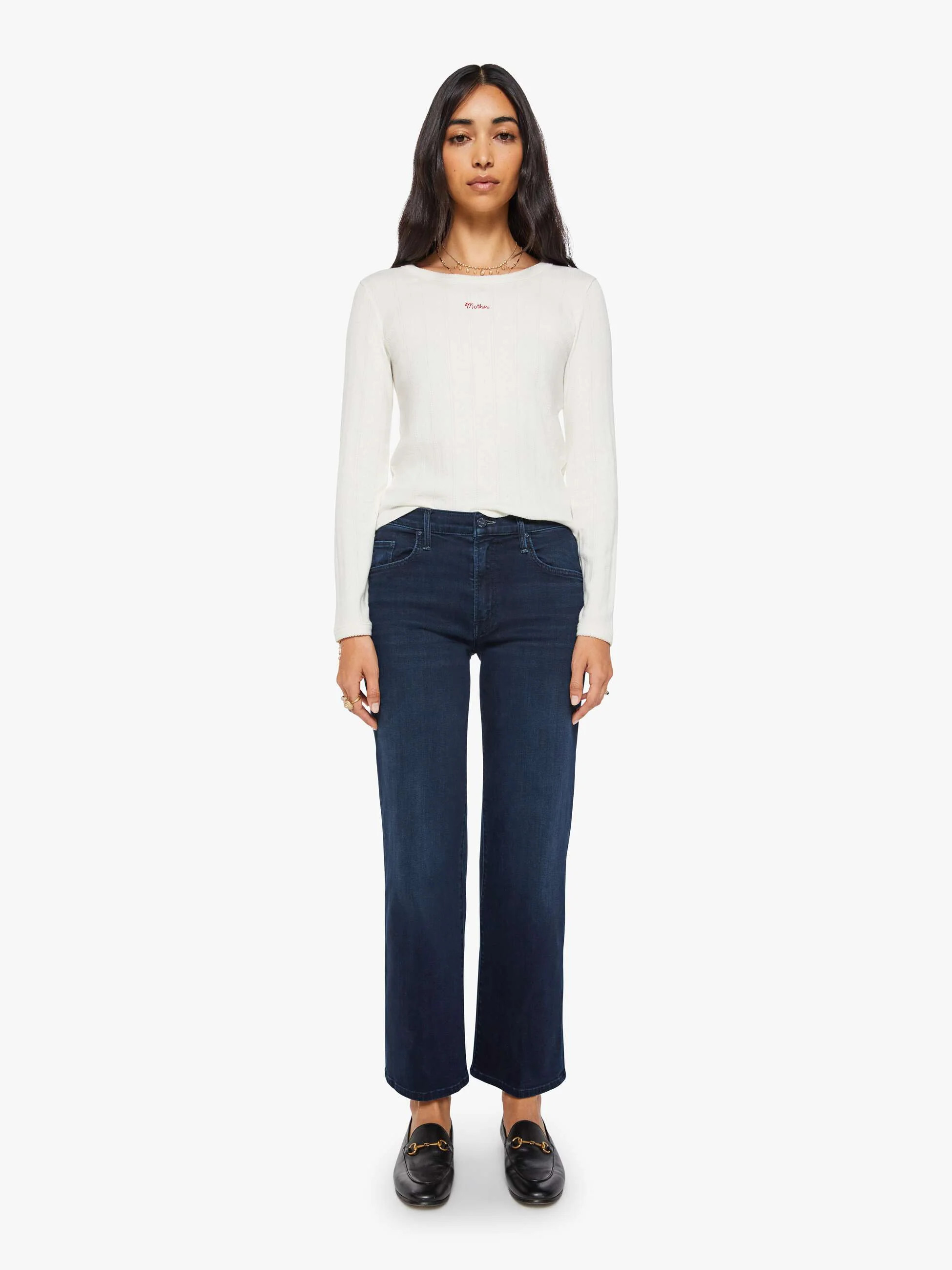 The Mid Rise Rambler Zip Ankle - Pretty Please | Mother Denim