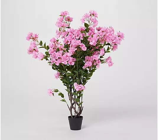 Wicker Park 4' Tall Indoor/Outdoor Faux Azalea Tree | QVC