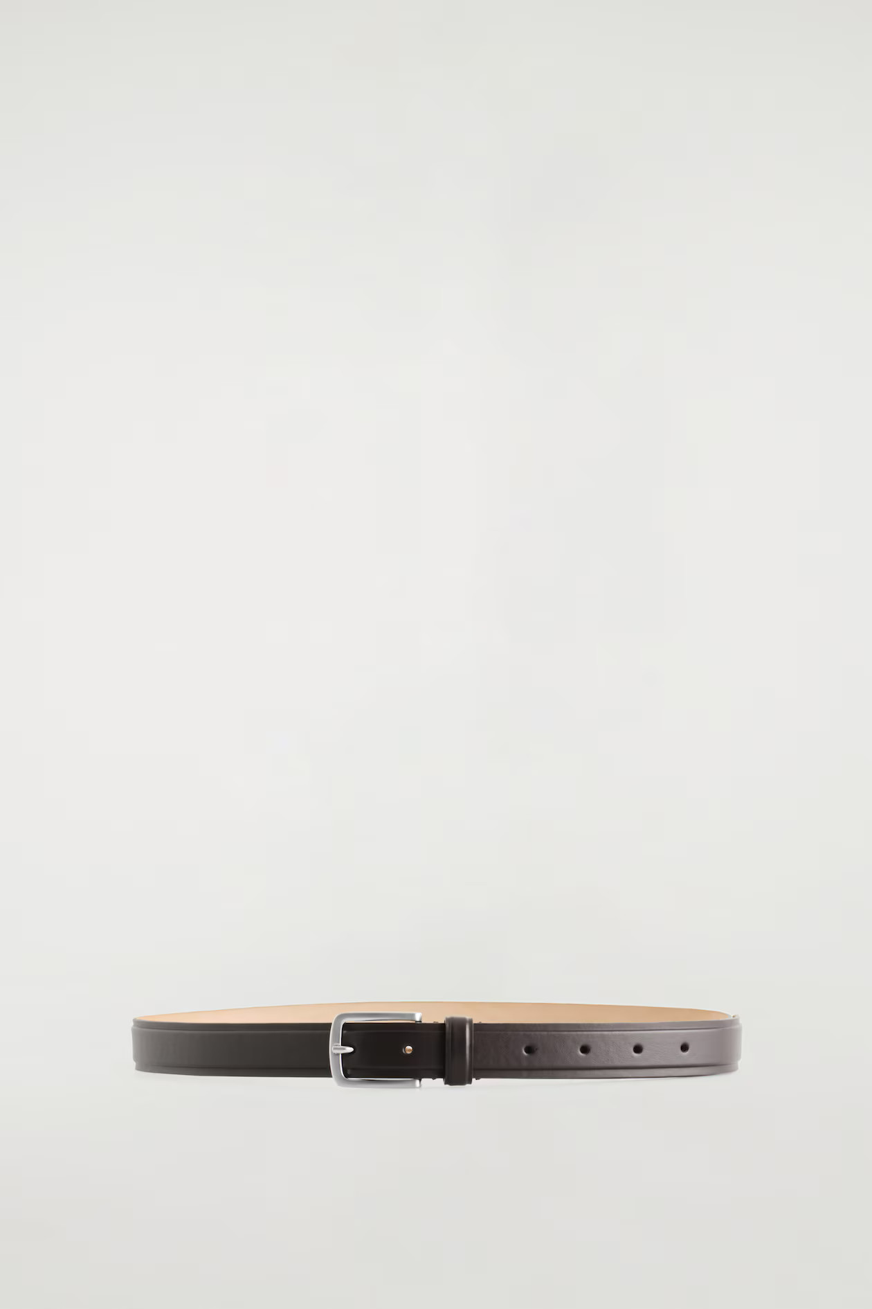 EMBOSSED LEATHER BELT - DARK BROWN | COS GB | COS UK