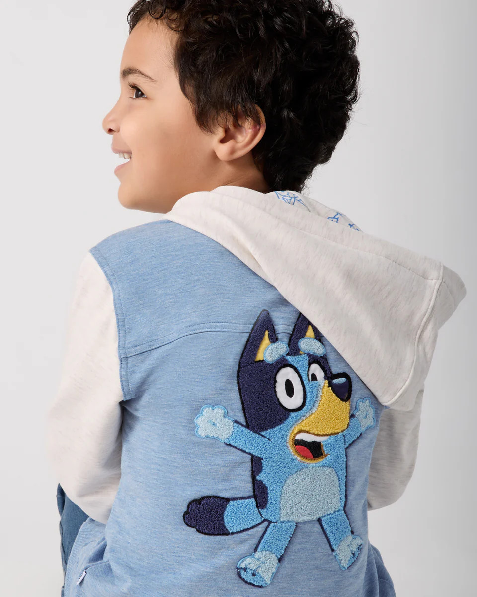 Bluey Hooded Trucker Jacket | Little Sleepies