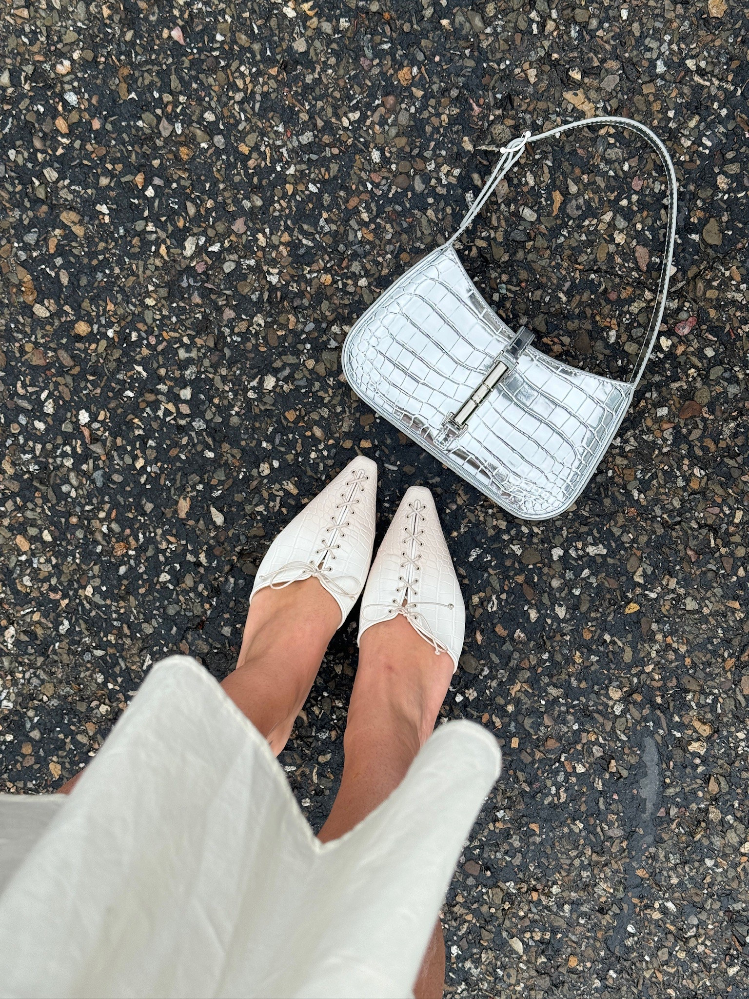 Metallic & croc accessories 

#LTKU #LTKSeasonal #LTKStyleTip