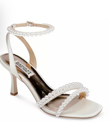 Pearl heels 
Pearl wedding 
Pearl wedding shoes 
Bride shoes 
Bridal shower shoes 
Small heel wedding shoes 
1 inch white heels 

#LTKshoecrush #LTKstyletip #LTKworkwear