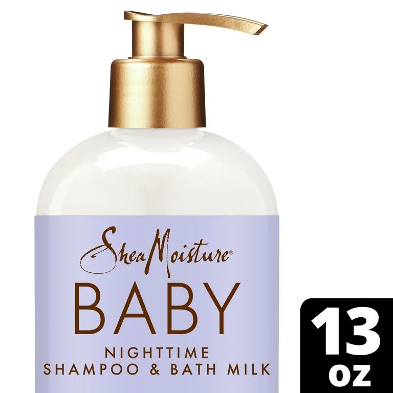 SheaMoisture Baby Nighttime Shampoo & Bath Milk Manuka Honey & Lavender, 13 oz | Walmart (US)