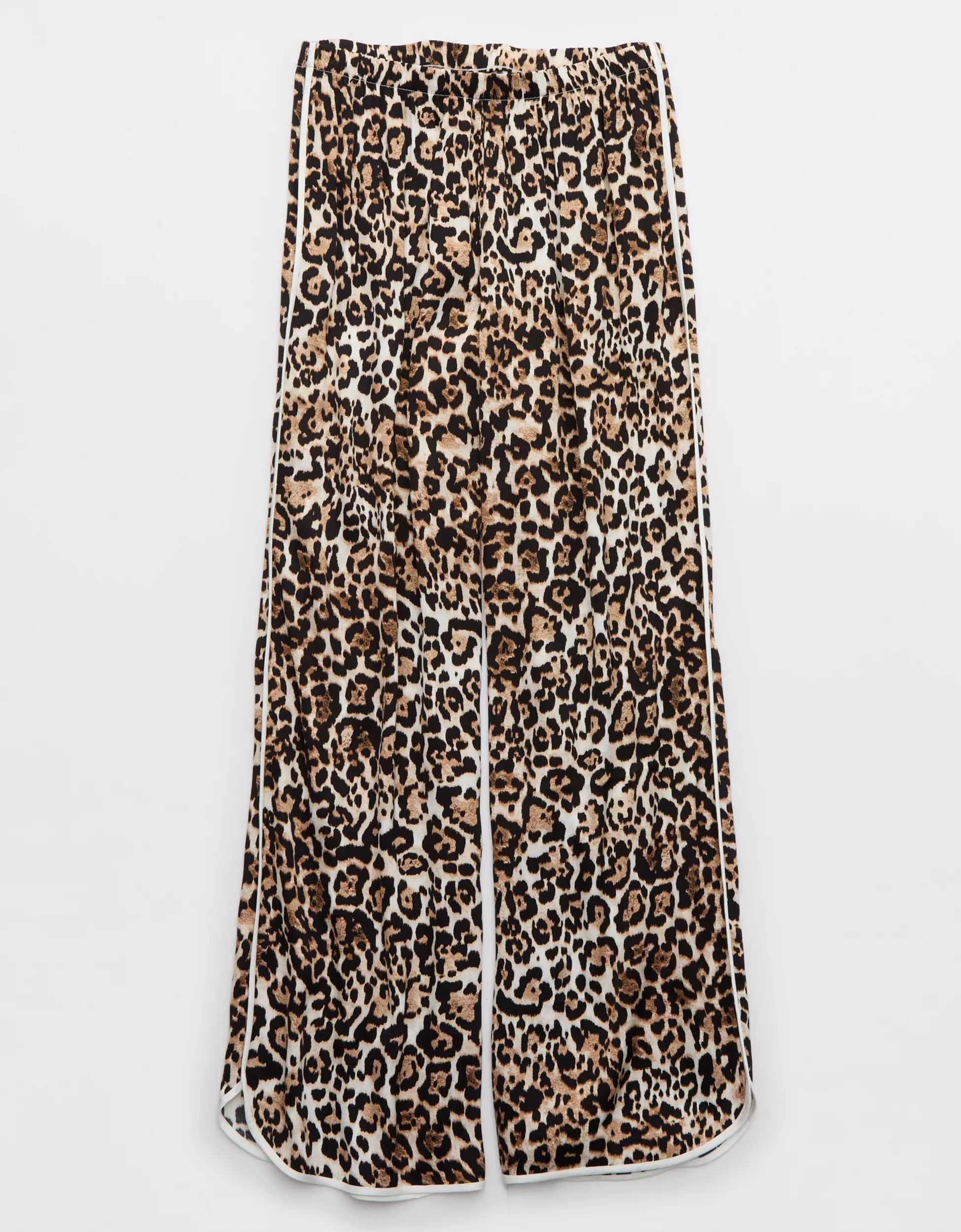 Aerie Off-Duty Satin Piping Trouser PJ | American Eagle Outfitters (US & CA)