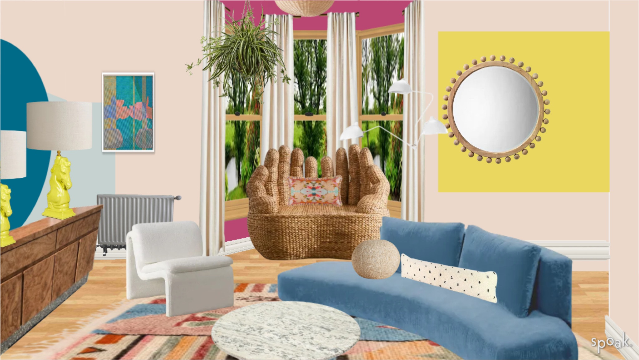 Color blocked living room 

#LTKhome
