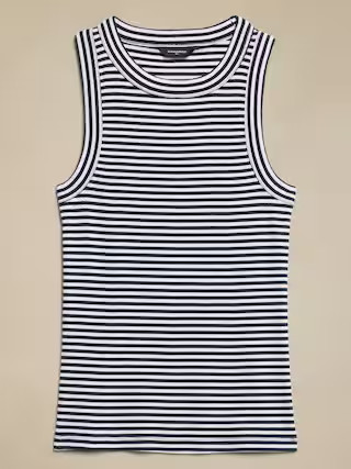 Ribbed Racer Tank | Banana Republic Factory