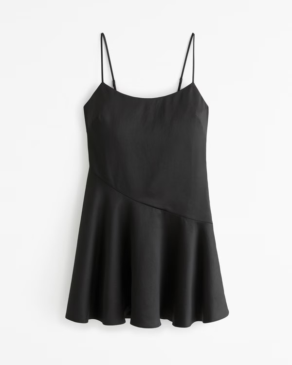 Women's Asymmetrical Hem Mini Dress | Women's Dresses & Jumpsuits | Abercrombie.com | Abercrombie & Fitch (US)