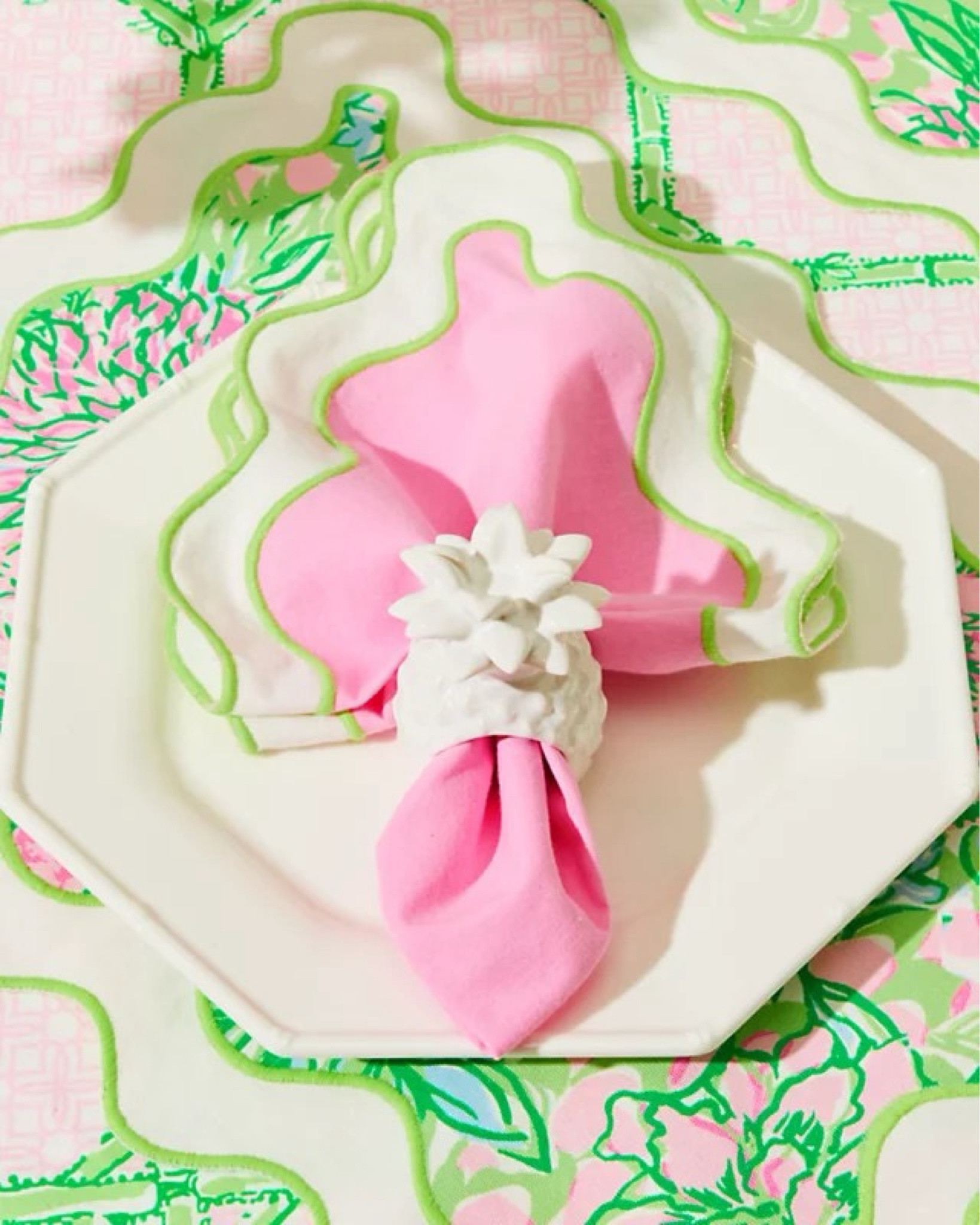 New! Lilly Pulitzer Home Collection 💗 

{Palm Beach home, pink home grandmillennial decor, table, top Easter decor, Lily, Pulitzer, pink and blue green home decor scallop decor, pineapple decor} 

#LTKHome