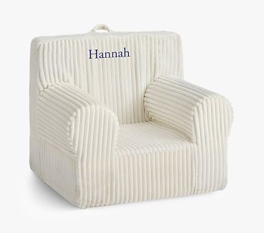 Kids Anywhere Chair®, Ivory Ribbed Chamois | Pottery Barn Kids