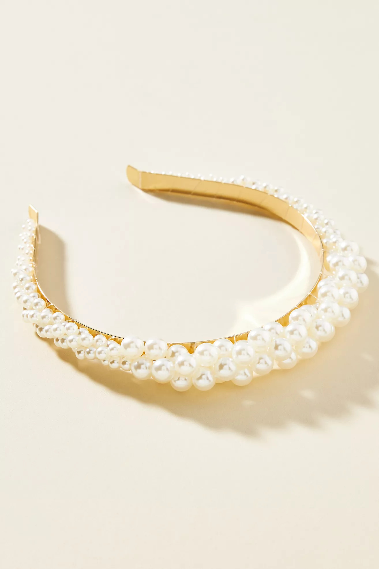 Pearl Cluster Crown Headband | Anthropologie (US)