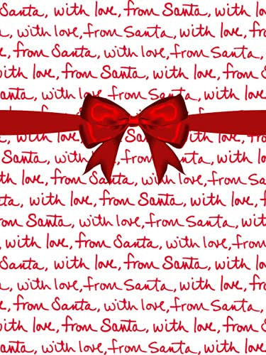 CakeSupplyShop Celebrations With Love From Santa Christmas Holiday Folded Gift Wrapping Paper | Amazon (US)