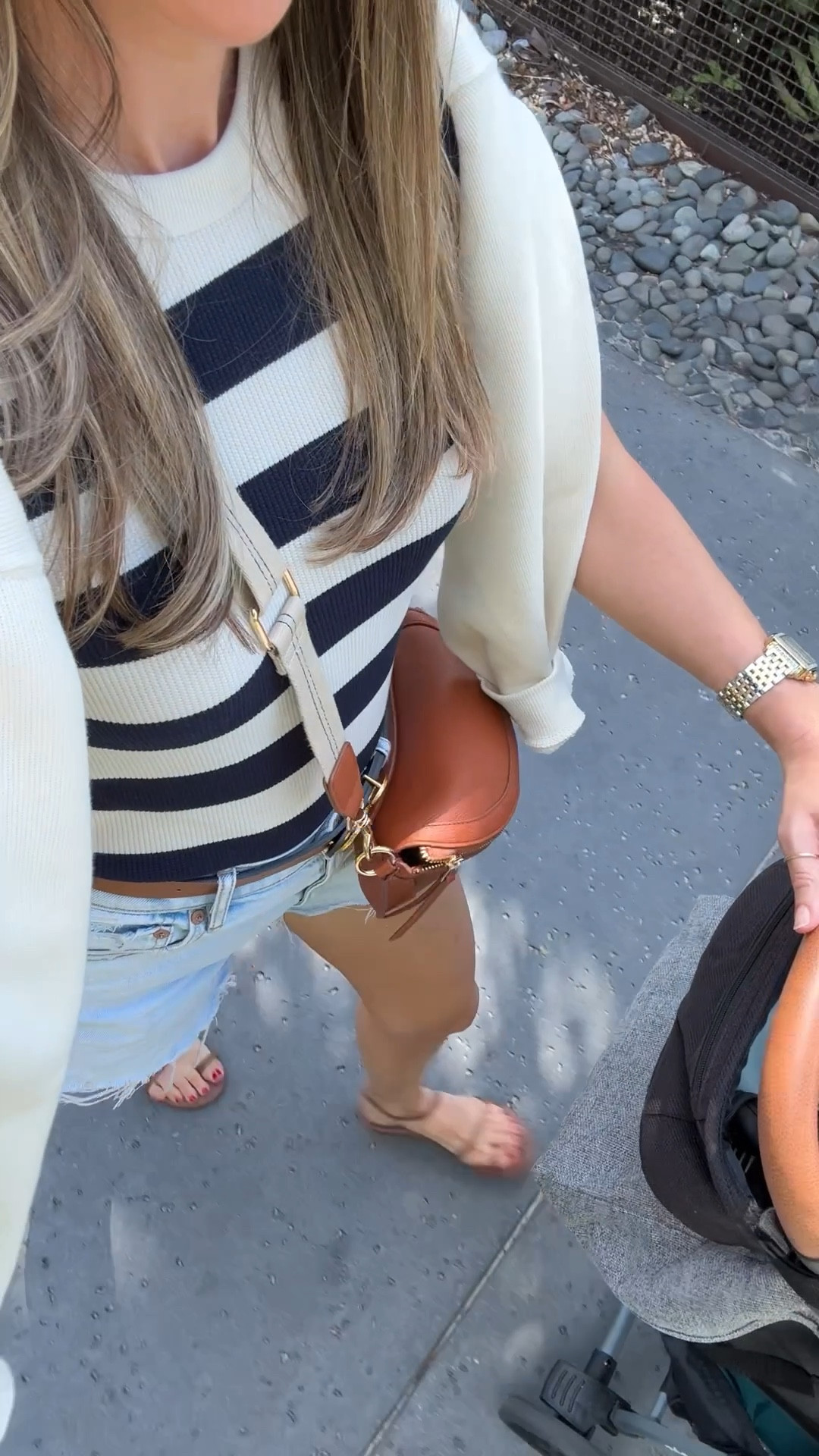 Orlando day one. Travel outfit. 

Airport outfit | toddler mom outfit | nursing friendly | American Eagle shorts | classic style | preppy style | staple sandals | travel stroller

#LTKFindsUnder50 #LTKStyleTip #LTKTravel