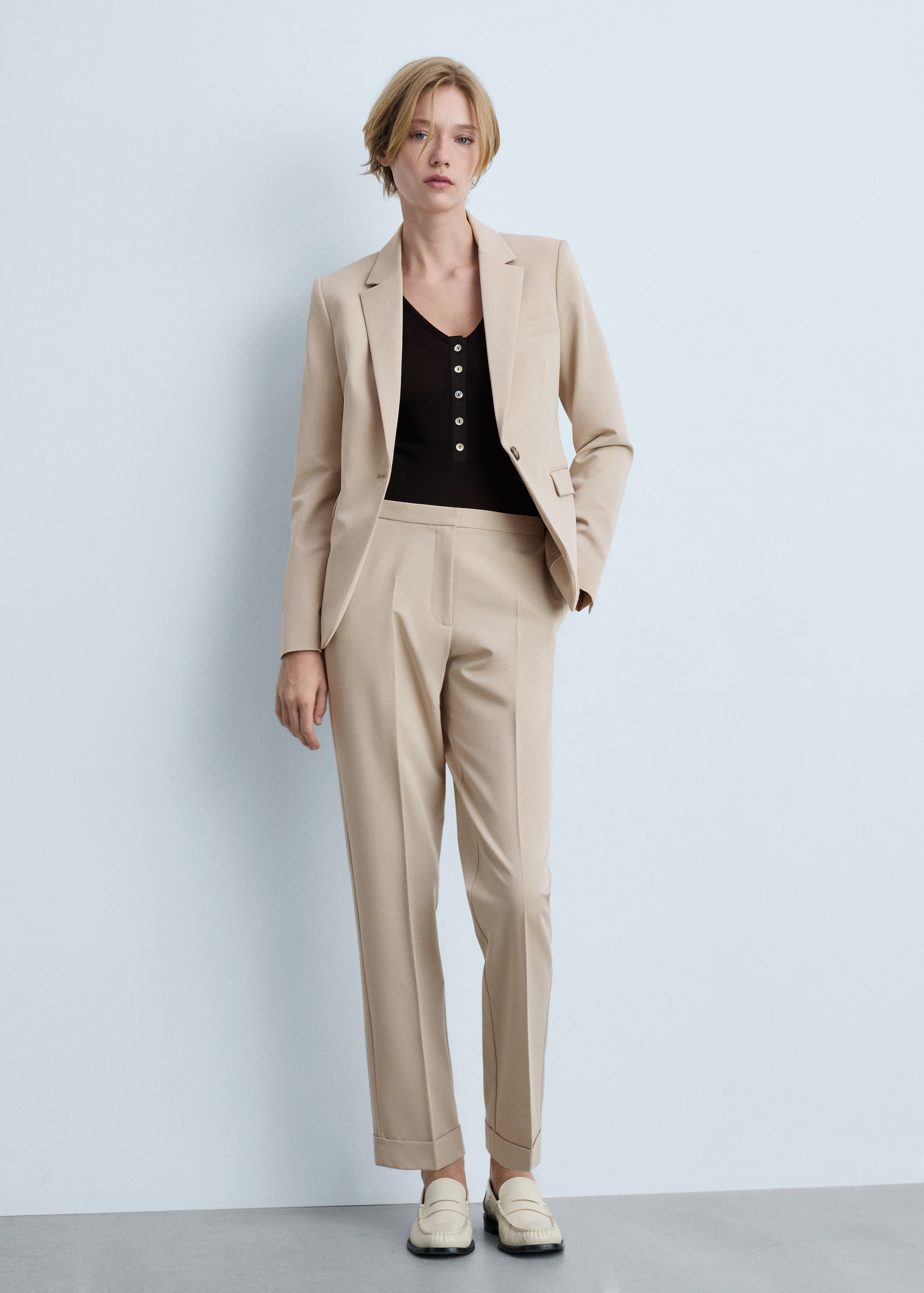 Fitted suit blazer | MANGO (US)
