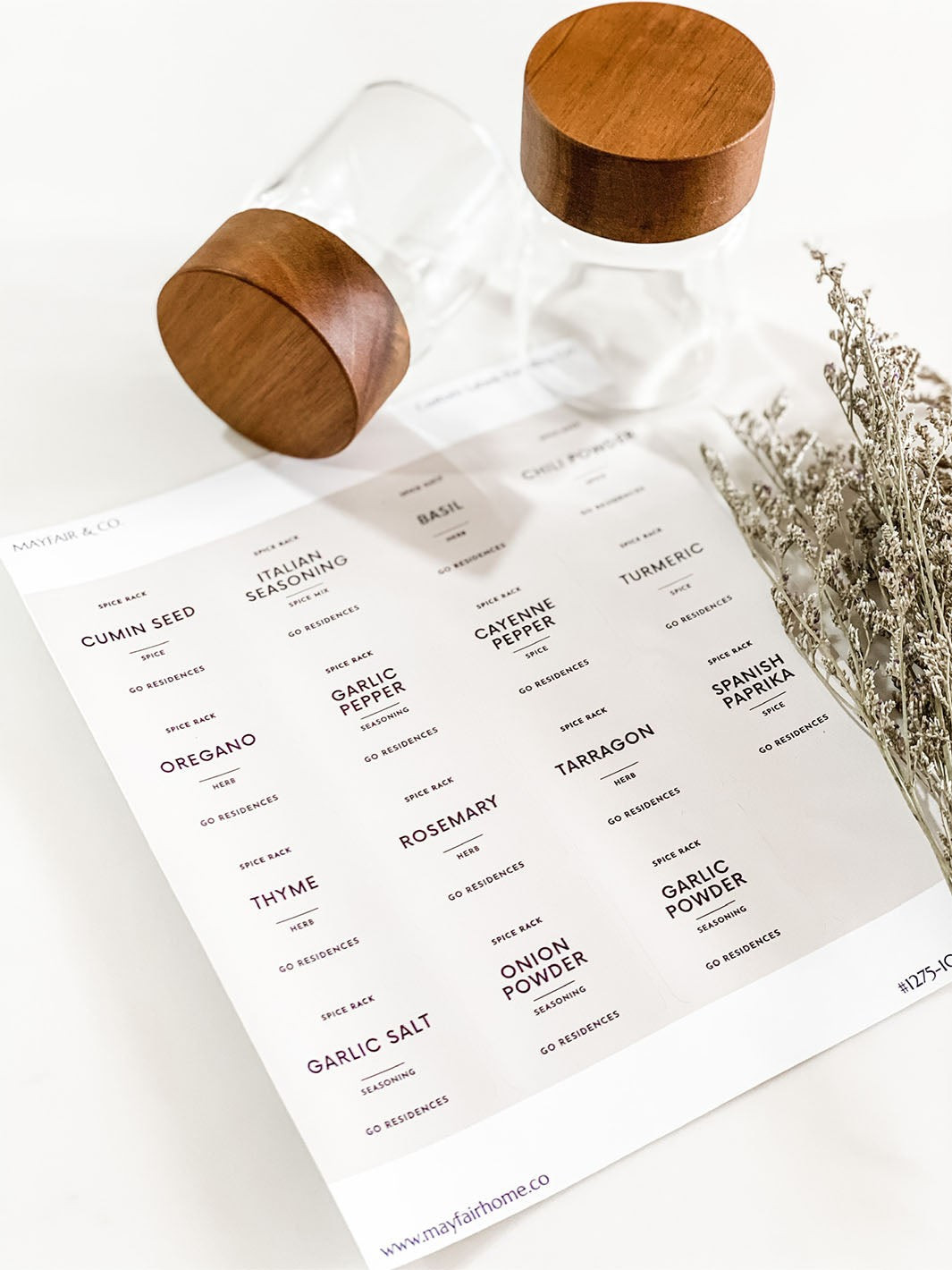 MOST-USED PANTRY LABELS Set - Premium Designer Labels | Mayfair & Co. (US)