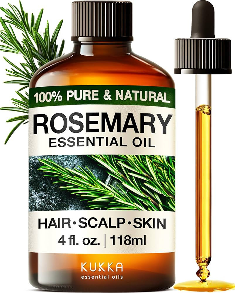 100% Pure & Natural Rosemary Oil for Hair, Skin, Aromatherapy & Soap Making Scent (4 Fl Oz / 118 ... | Amazon (US)