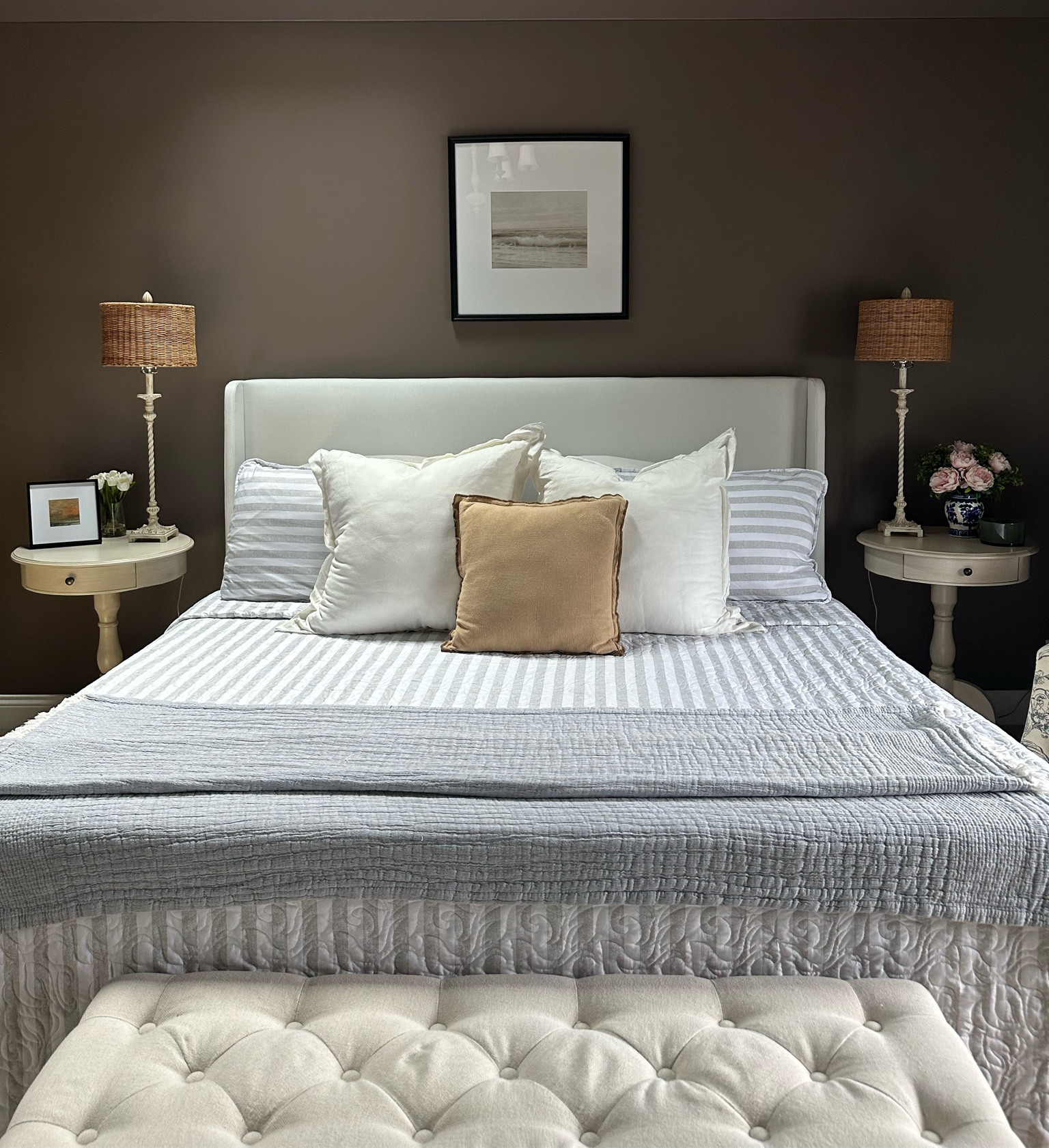 Striped quilt from target! Got it in a Cali king. It’s so light and airy for summer, and also very soft. It’s on sale rn as well 🤍🥰

#LTKHome #LTKFindsUnder50