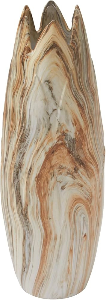 Deco 79 Contemporary Stoneware Vase, 7" W x 21" H, Beige | Amazon (US)