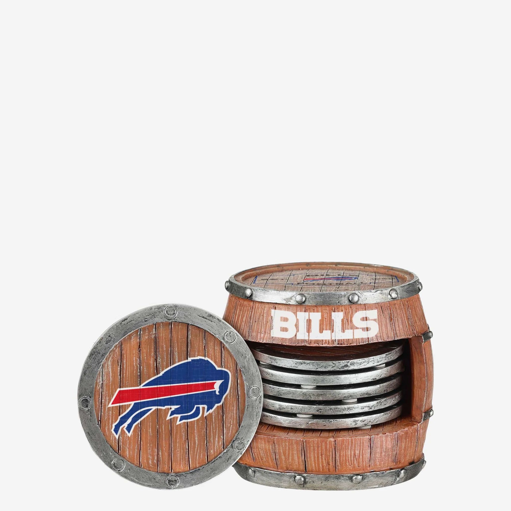 Buffalo Bills 5 Pack Barrel Coaster Set | FOCO inc