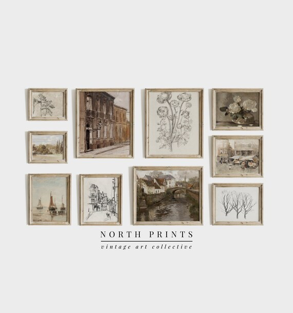 Read the full title
    Vintage European Gallery Wall Print SET of 10 | Neutral Home Decor PRINTA... | Etsy (US)