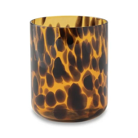 Thyme & Table 12 fl oz Brown Tortoise Drinking Glass | Walmart (US)