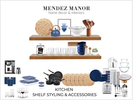 Kitchen accessories for my client’s newly remodeled Lake Arrowhead home. 

#kitchendecor #bluekitchen #kitchendesign #kitchenshelves 