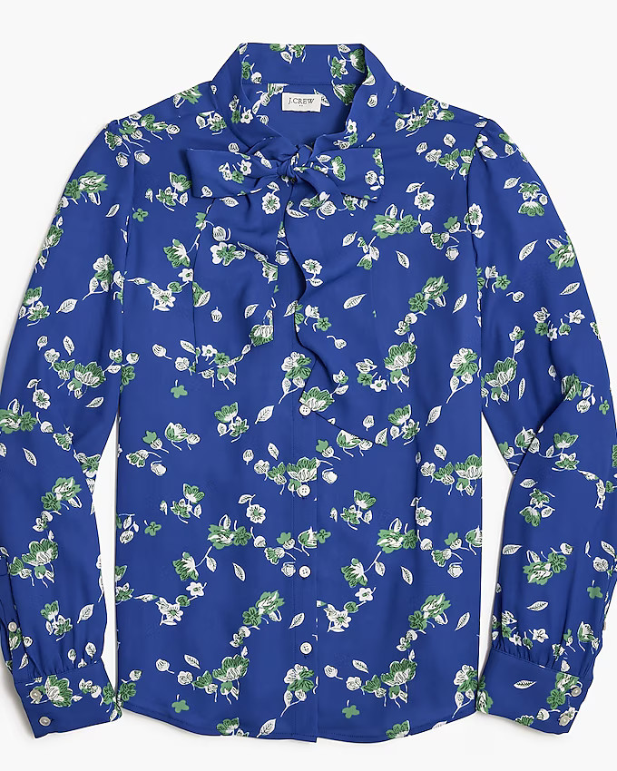 Tie-neck bow blouse | J.Crew Factory