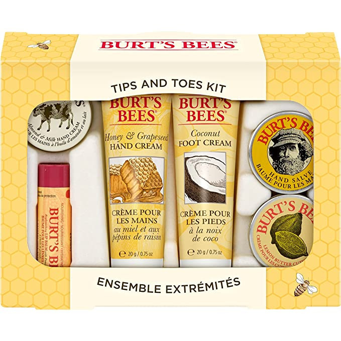 Burt's Bees Easter Basket Stuffers Gifts, 6 Body Care Products, Tips and Toes Set - Moisturizing ... | Amazon (US)