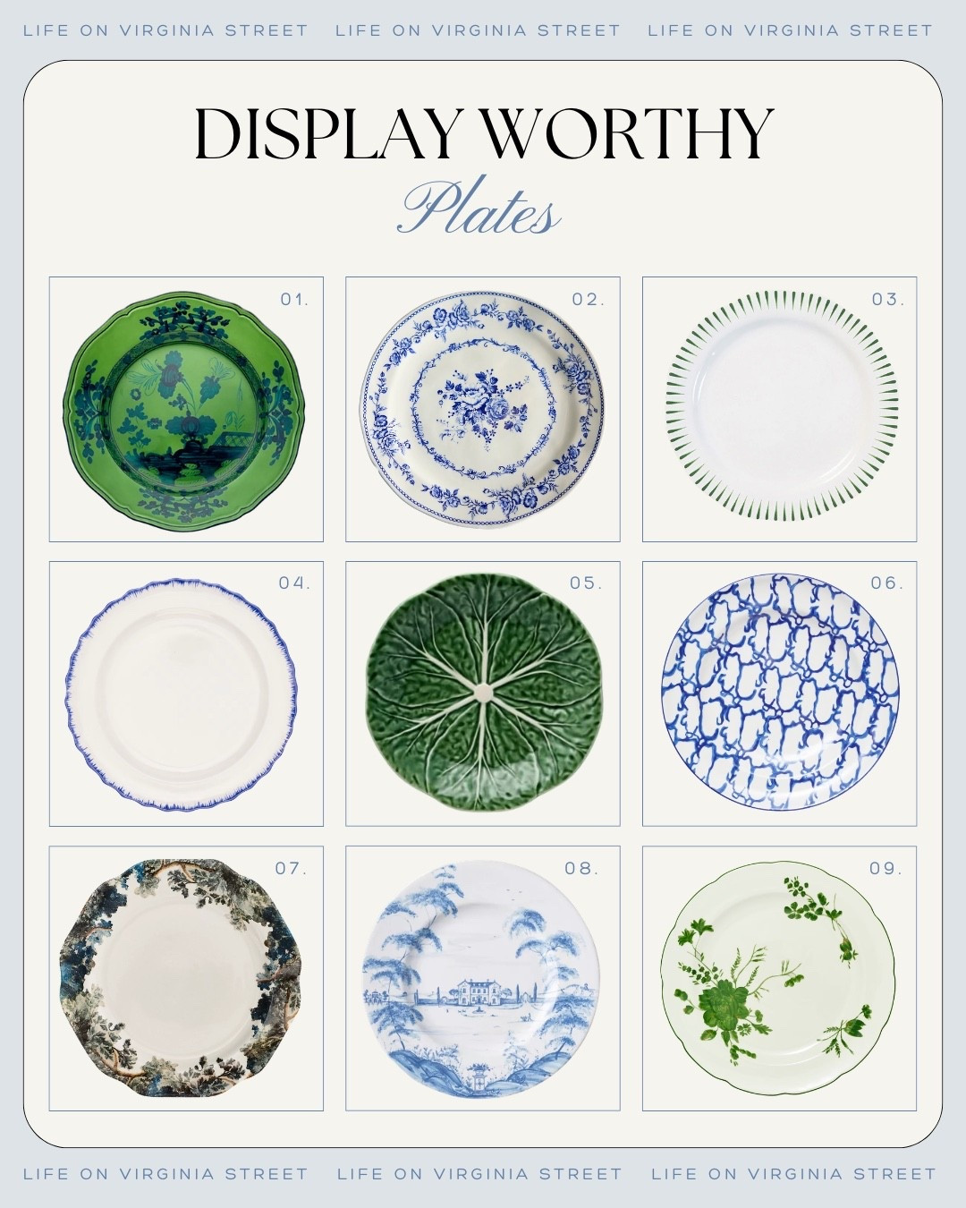 Display worth plates! 😍

Display plates, decorative plates, decorative plate set, display worthy plates, ceramic plates, stoneware plates, collectible plates, vintage inspired plates, blue and white plates, neutral plates, dinner plates, salad plates, appetizer plates, serving plates, decorative dish, tabletop decor, tablescape, table styling, shelf decor, kitchen decor, dining room decor, open shelving decor, cabinet styling, coffee bar decor, cottage style, cottagecore decor, farmhouse decor, modern farmhouse, French country decor, English cottage decor, grandmillennial decor, traditional home decor, timeless home decor, heirloom style, artisan pottery, handcrafted ceramics, textured stoneware, neutral home decor, classic home accents, elevated entertaining, hosting essentials, seasonal tablescape, everyday entertaining, kitchen styling, home styling, curated home, designer inspired decor, McGee & Co style, Studio McGee inspired, Magnolia style, Hearth & Hand style, Target home decor, Walmart home decor, Amazon home decor, Pottery Barn inspired, Crate & Barrel style, Williams Sonoma style

#LTKHome #LTKdayinmylife #LTKSeasonal