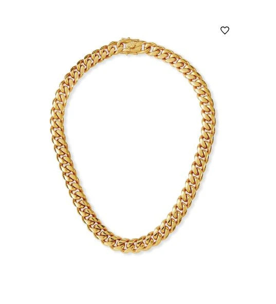 RUTH CURB CHAIN LINK NECKLACE - 12MM | Fallon Jewelry