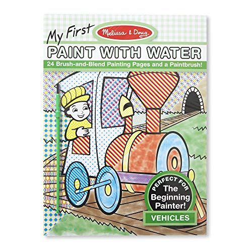 Melissa & Doug My First Paint With Water Coloring Book - Vehicles (24 Painting Pages) | Amazon (US)